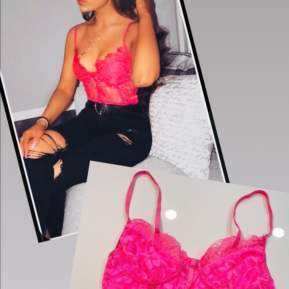Pink bodysuit large